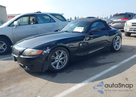2004 BMW Z4 3.0I из США, поврежденный, VIN 4USBT53554LT27318